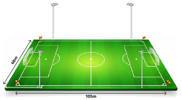 Football pitch lighting