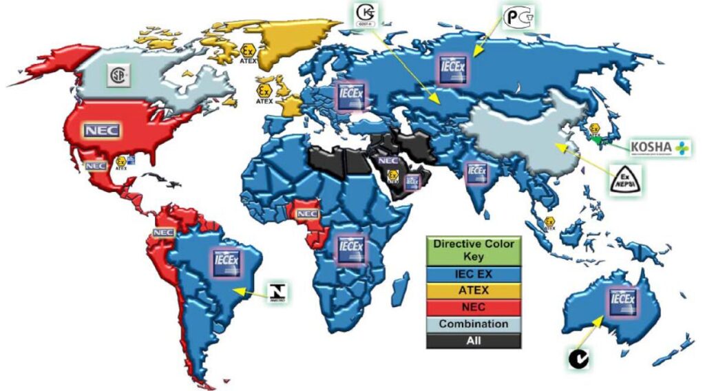 IEC и NEC ATEX сертификации