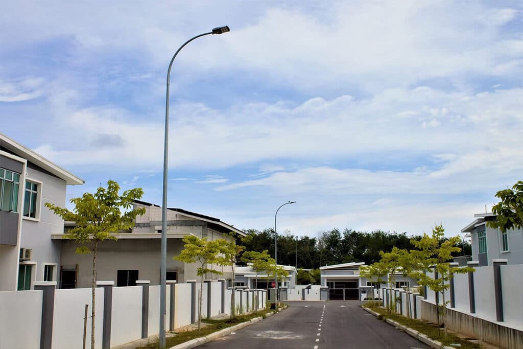 Водонепроницаемый проект уличного освещения IP66 для районов с сильными дождями