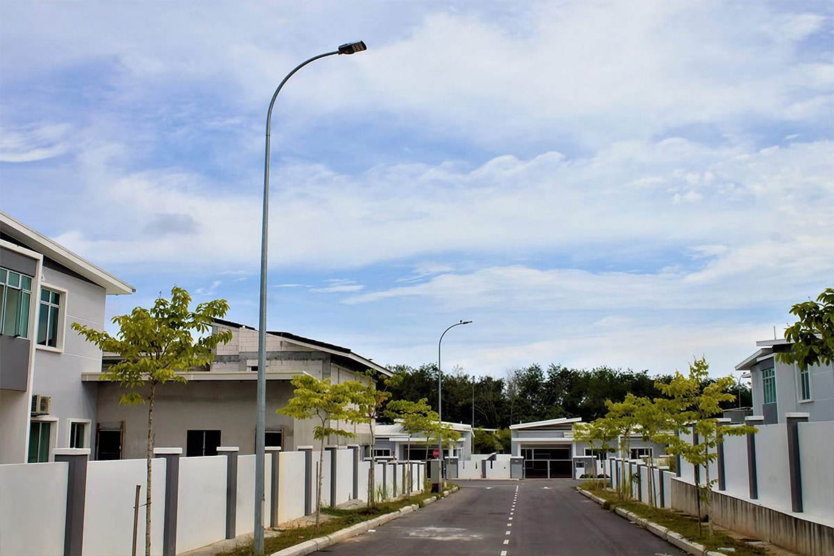 Водонепроницаемый проект уличного освещения IP66 для районов с сильными дождями