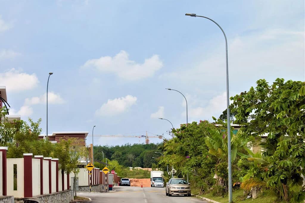 Пример проект уличного освещения жилых районов